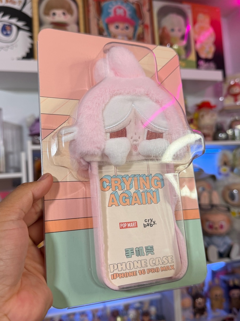 Crybaby 'Crying Again' Plush Kids iPhone 16 Pro Max Case